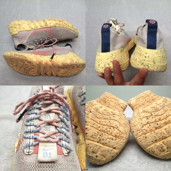 Nike Shoes Mens 10 Space Hippie Fly Knit Foam Crater Space Melon Aquamarine - Picture 1 of 12